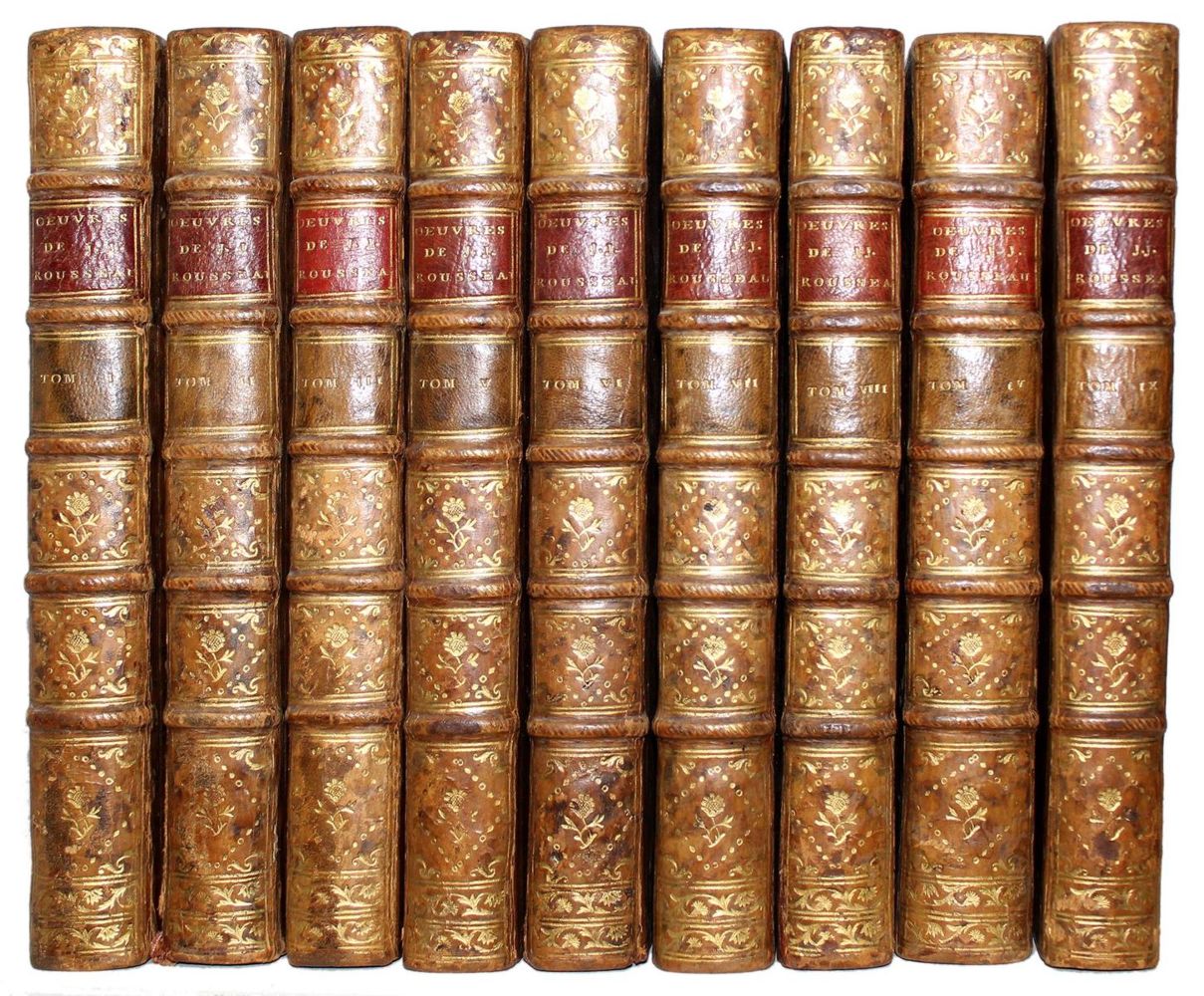Große Abbildung Nr.1: 124-1207 Rousseau,J.J.: (Literatur und illustrierte Bücher bis 19.Jahrhundert)