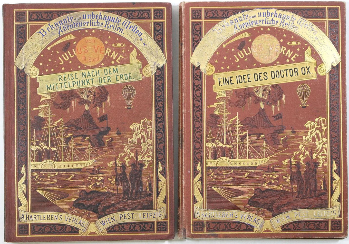 Große Abbildung Nr.1: 124-1230 Verne,J.: (Literatur und illustrierte Bücher bis 19.Jahrhundert)