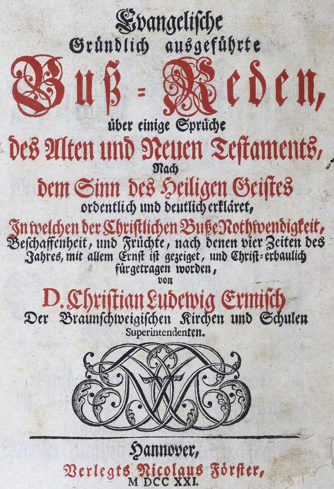 Große Abbildung Nr.2: 124-125 Ermisch,C.L.: (Alte Drucke, Handschriften und Theologie)