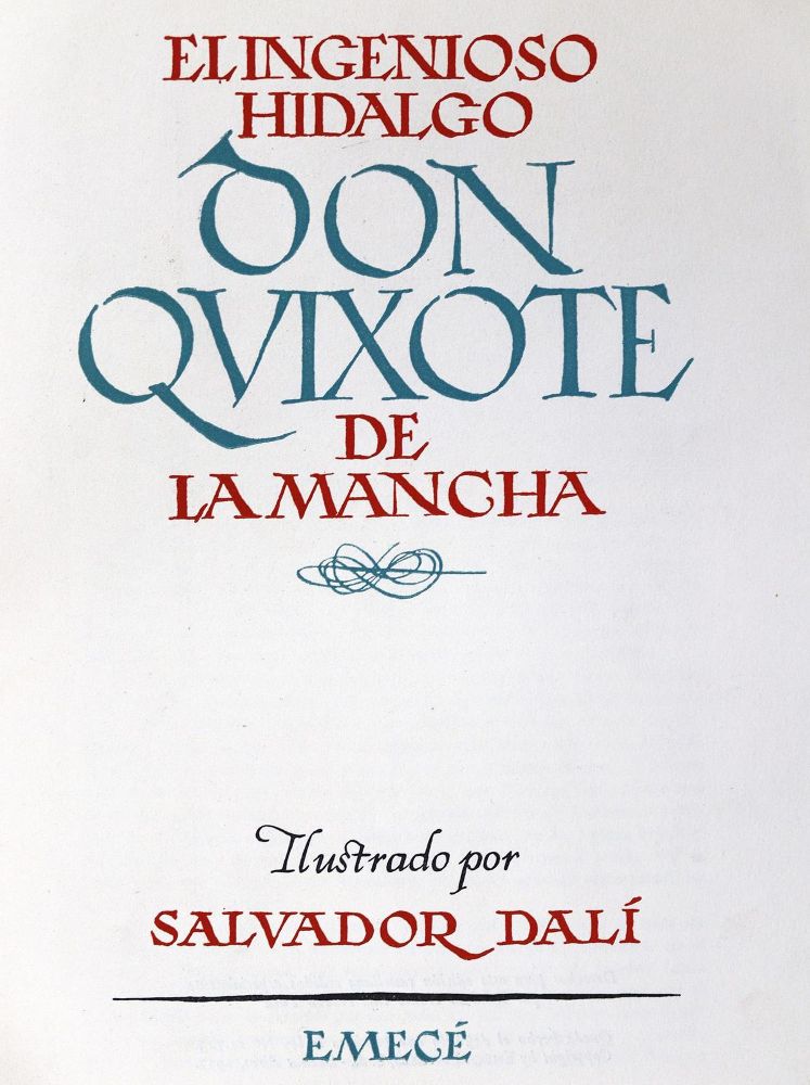 Große Abbildung Nr.1: 124-1268 Cervantes Saavedra,M.de.: (Dali)