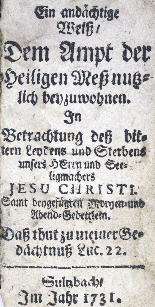 Große Abbildung Nr.1: 124-13 Andächtige Weiß, Ein,: (Alte Drucke, Handschriften und Theologie)