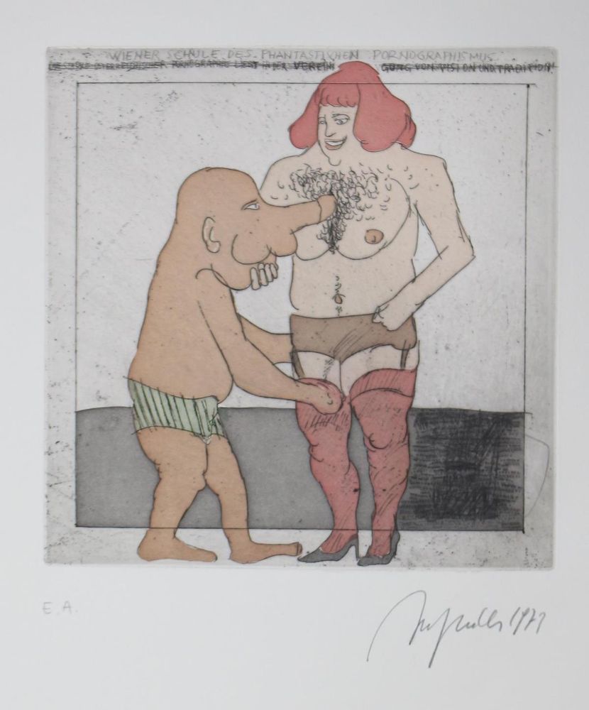 Große Abbildung Nr.13: 124-1340 Hrdlicka,A.: (Literatur und illustrierte Bücher 20.Jahrhundert - Alte Literatur in modernen Ausgaben)