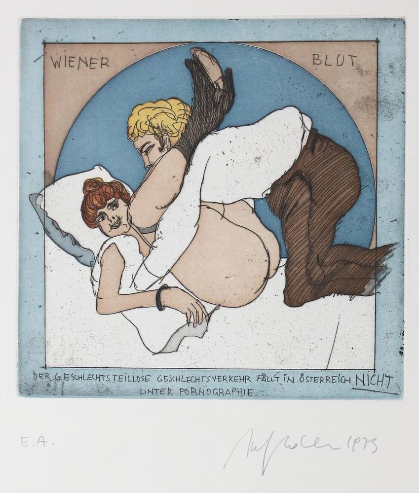 Große Abbildung Nr.3: 124-1340 Hrdlicka,A.: (Literatur und illustrierte Bücher 20.Jahrhundert - Alte Literatur in modernen Ausgaben)