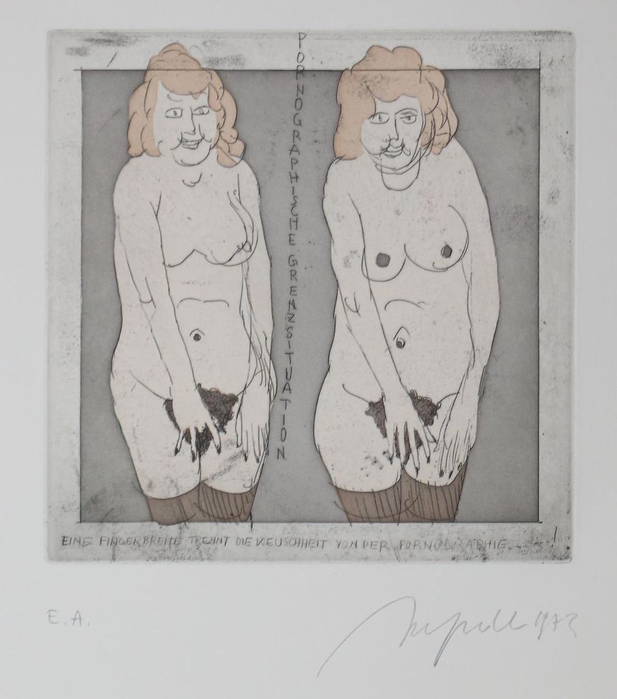 Große Abbildung Nr.7: 124-1340 Hrdlicka,A.: (Literatur und illustrierte Bücher 20.Jahrhundert - Alte Literatur in modernen Ausgaben)
