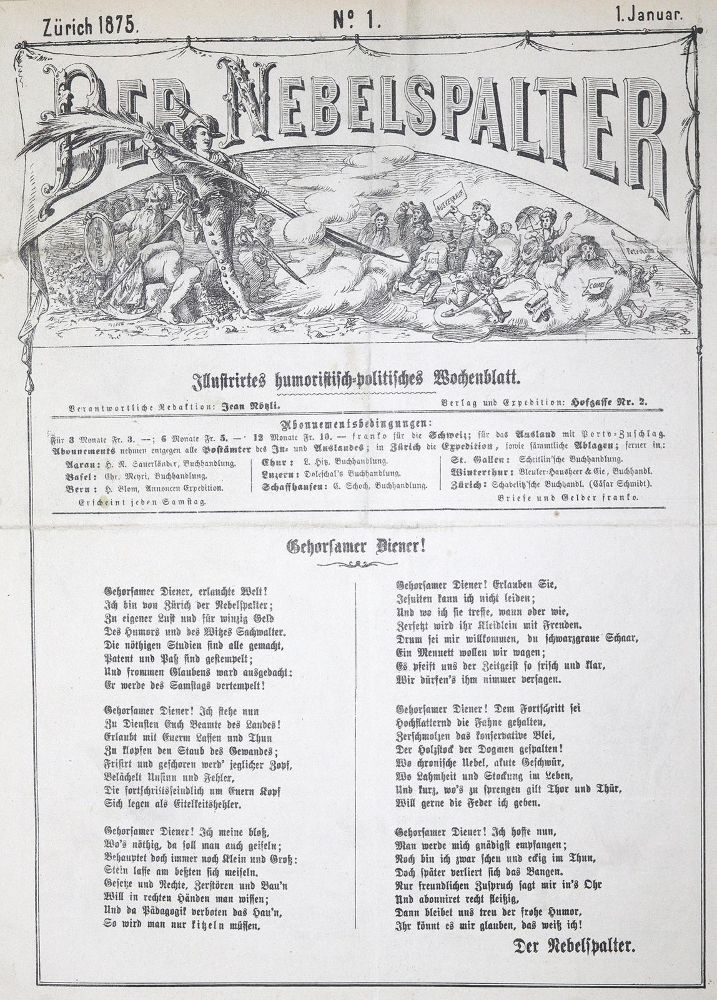 Große Abbildung Nr.1: 124-1386 Nebelspalter, Der.: (Literatur und illustrierte Bücher 20.Jahrhundert - Alte Literatur in modernen Ausgaben)