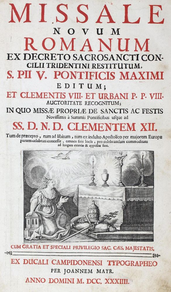 Große Abbildung Nr.1: 124-140 Missale Novum Romanum.: (Gesangbücher)