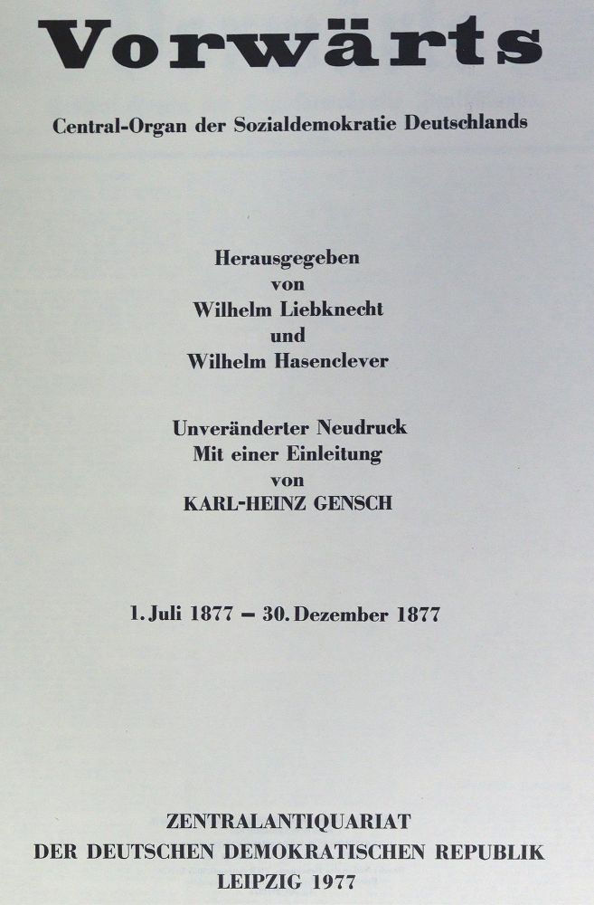 Große Abbildung Nr.1: 124-1439 Vorwärts.: (Literatur und illustrierte Bücher 20.Jahrhundert - Alte Literatur in modernen Ausgaben)