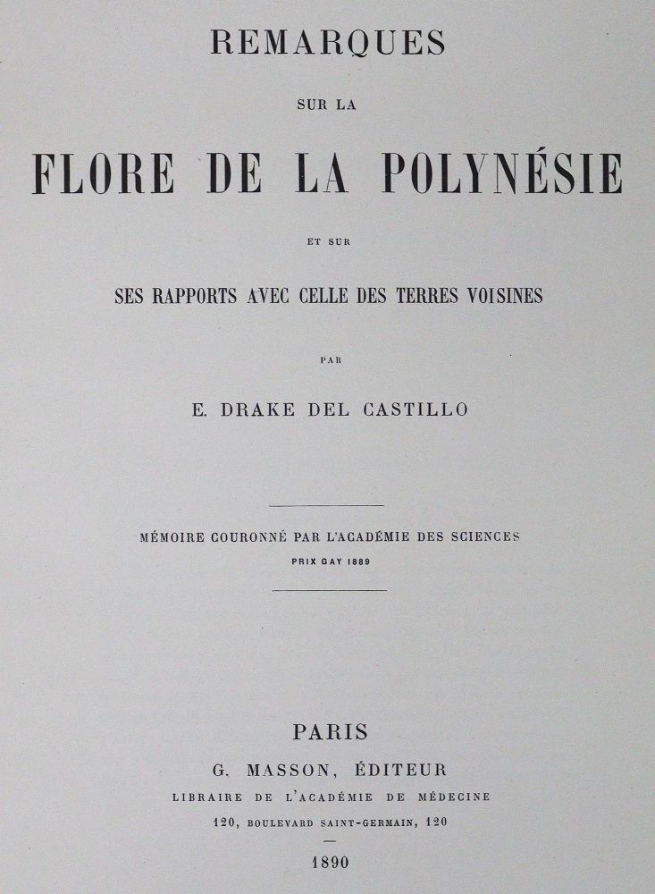 Große Abbildung Nr.1: 124-1446 Drake del Castillo,E.: (Botanik)