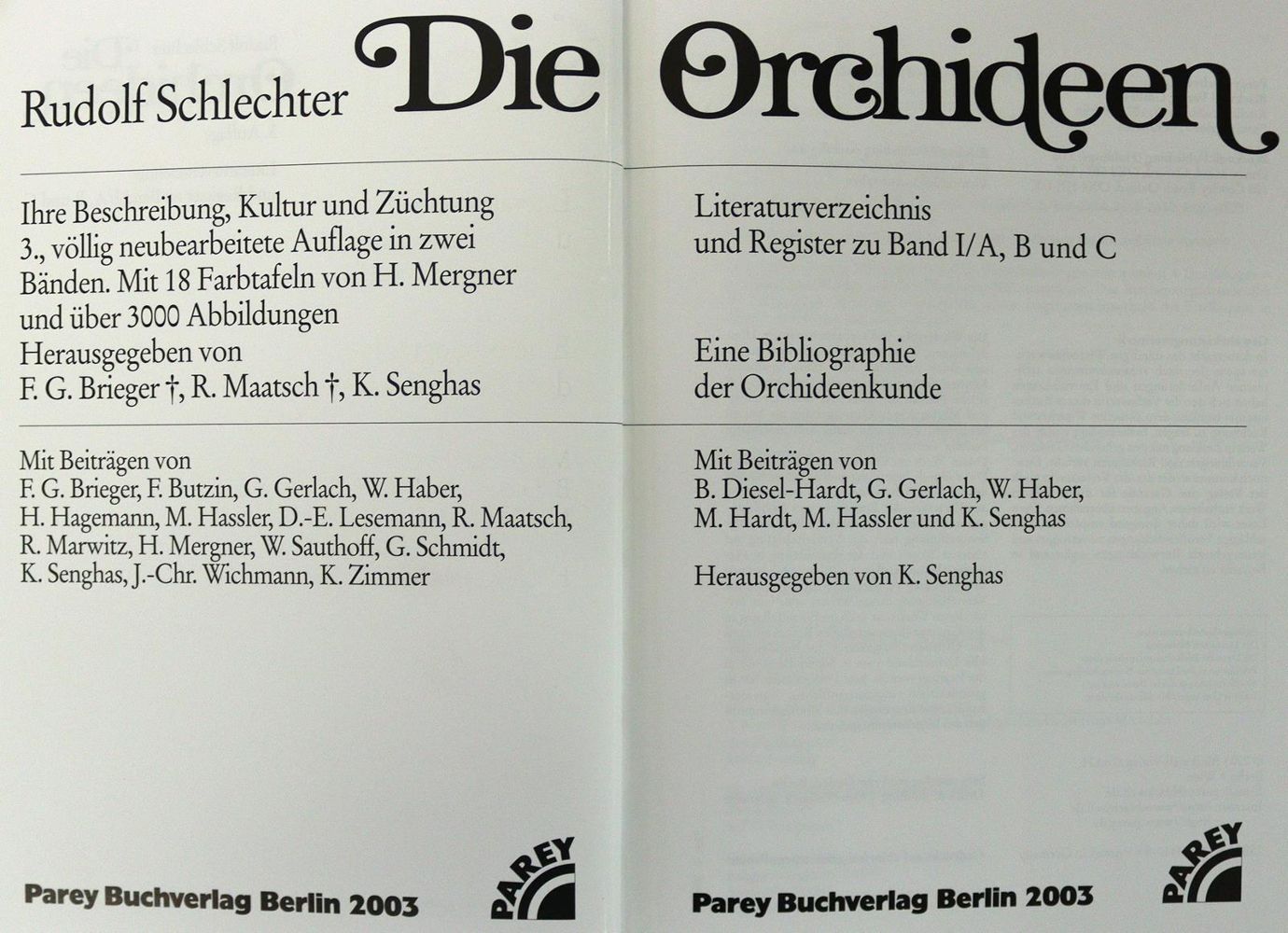 Große Abbildung Nr.1: 124-1456 Schlechter,R.: (Botanik, Orchideen)
