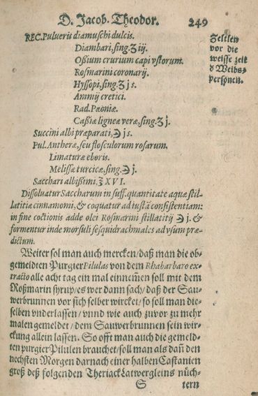 Große Abbildung Nr.1: 124-1470 (Tabernaemontanus,J.T.: (Medizin, Balneologie)