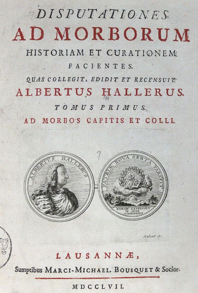Große Abbildung Nr.1: 124-1482 Haller,A.v.: (Medizin)