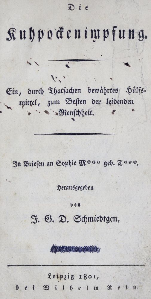 Große Abbildung Nr.1: 124-1507 Schmiedtgen,J.G.D.: (Medizin, Veterinärmedizin)