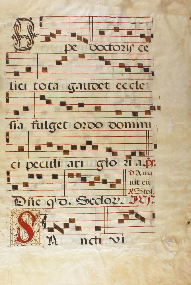 Große Abbildung Nr.1: 124-153 Antiphonar.: (Handschriften)