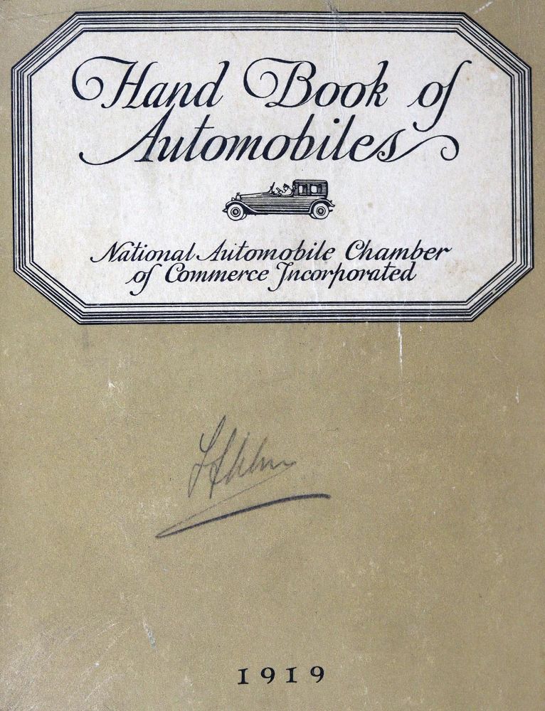 Große Abbildung Nr.1: 124-1543 Hand Book of Automobiles: (Verschiedene Gebiete - Varia, Auto)