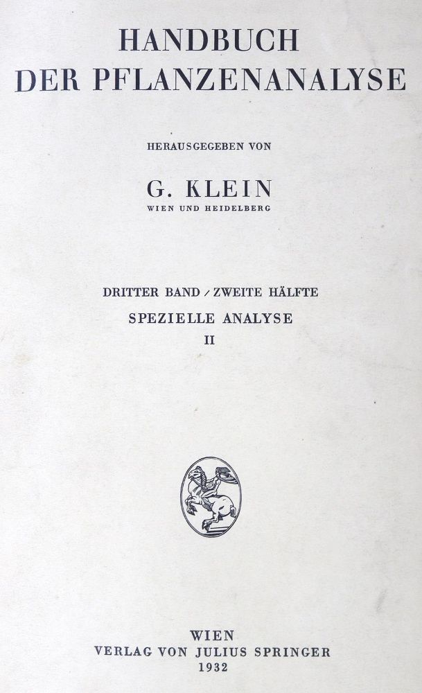 Große Abbildung Nr.1: 124-1550 Klein,G. (Hrsg.).: (Verschiedene Länder - Varia, Chemie)