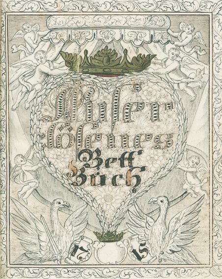 Große Abbildung Nr.1: 124-156 Auserlösenes Bett Buch.: (Handschriften)