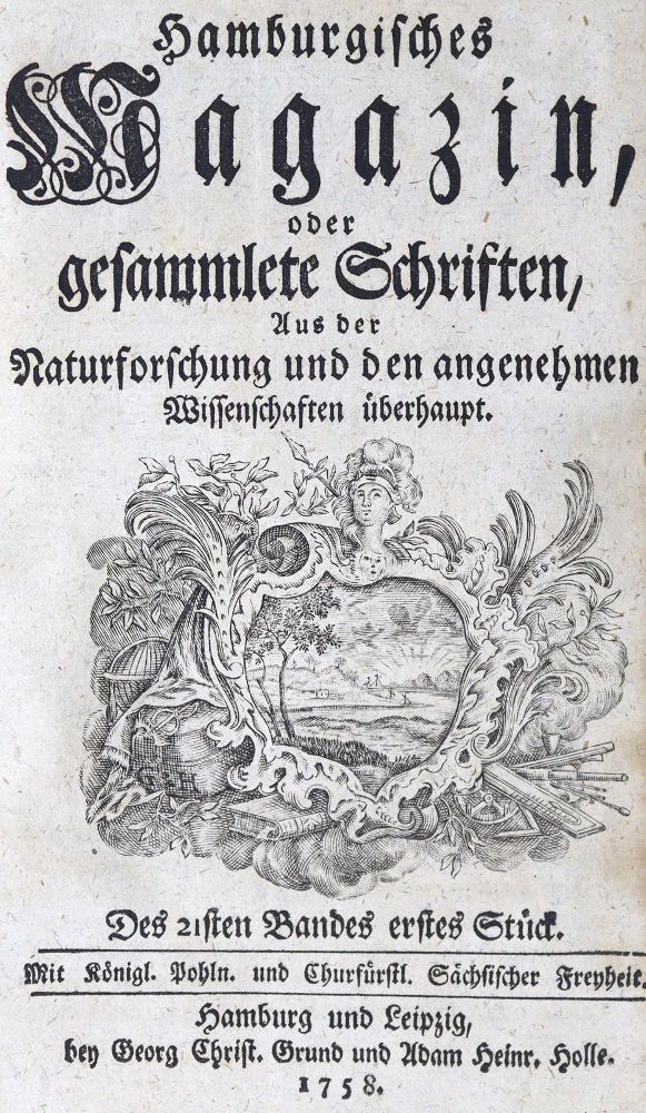 Große Abbildung Nr.1: 124-1567 Hamburgisches Magazin,: (Verschiedene Gebiete - Varia)