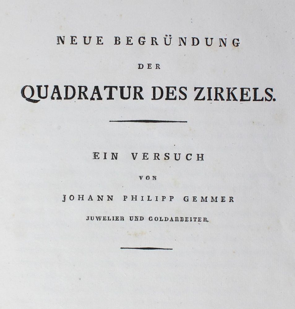 Große Abbildung Nr.1: 124-1578 Gemmer,J.P.: (Verschiedene Gebiete - Varia, Mathematik)