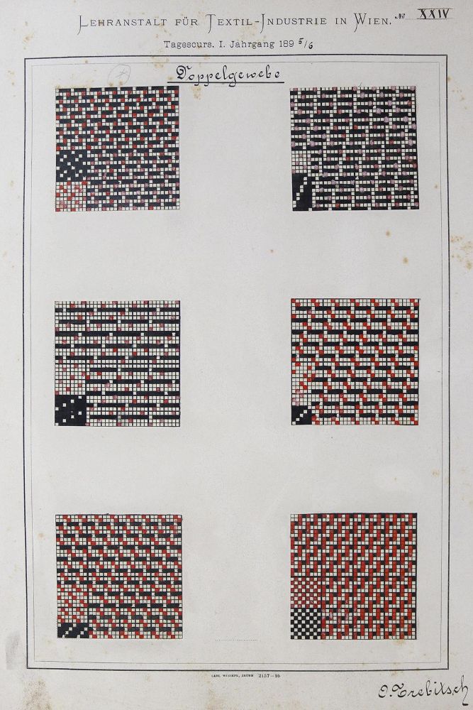 Große Abbildung Nr.2: 124-1603 Stoffmuster.: (Verschiedene Gebiete - Varia, Textil)