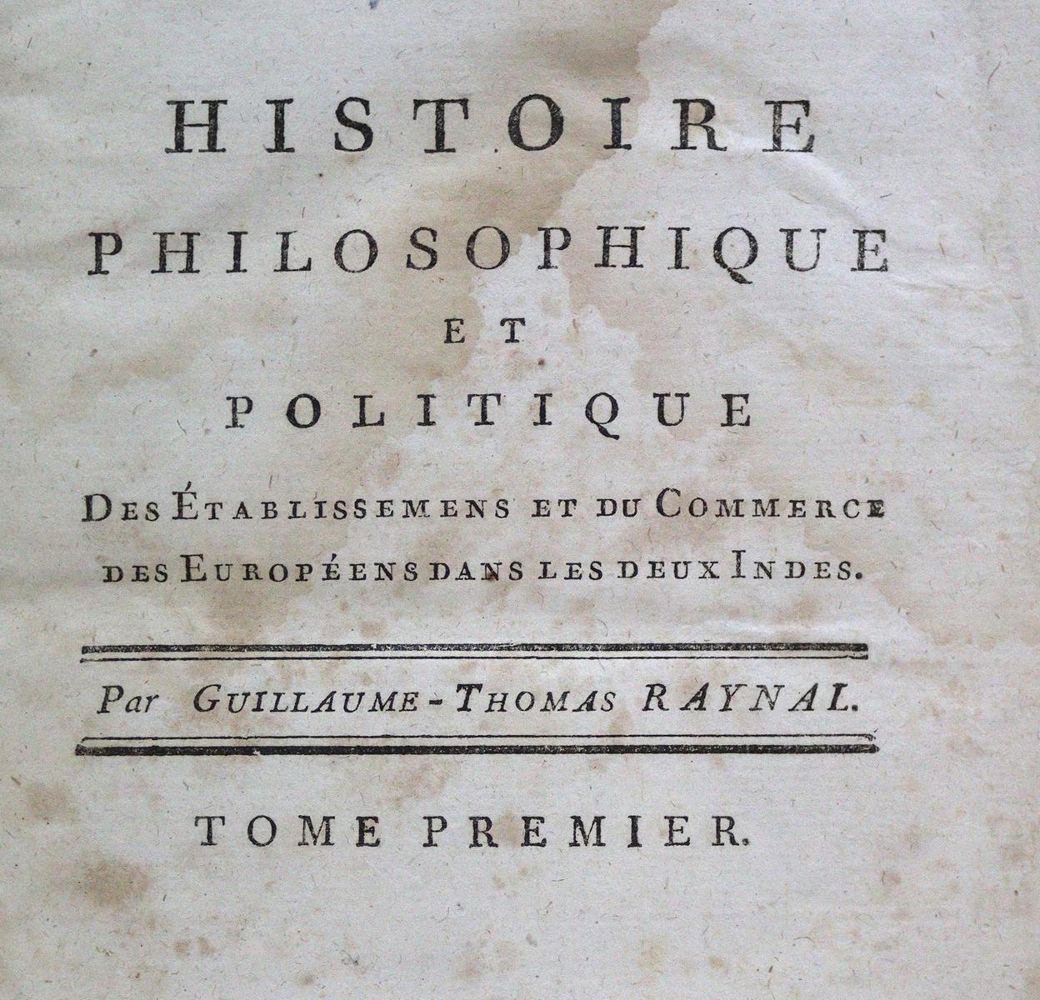 Große Abbildung Nr.1: 124-1619 Raynal,G.T.: (Amerika)