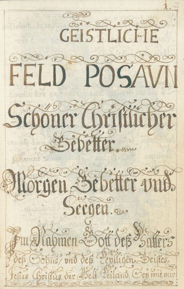 Große Abbildung Nr.1: 124-163 Geistliche Feld Posaun.: (Handschriften)