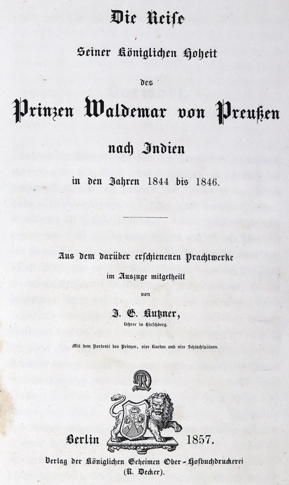 Große Abbildung Nr.1: 124-1634 Kutzner,J.G.: (Asien, Indien)