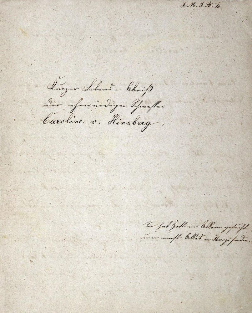 Große Abbildung Nr.1: 124-165 Hinsberg,C.: (Handschriften)