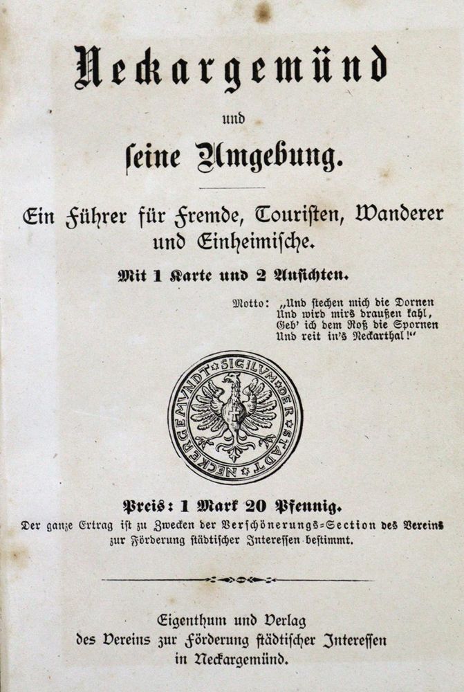 Große Abbildung Nr.1: 124-1698 Neckargemünd und seine Umgebung.: (Deutschland, Neckargemünd)