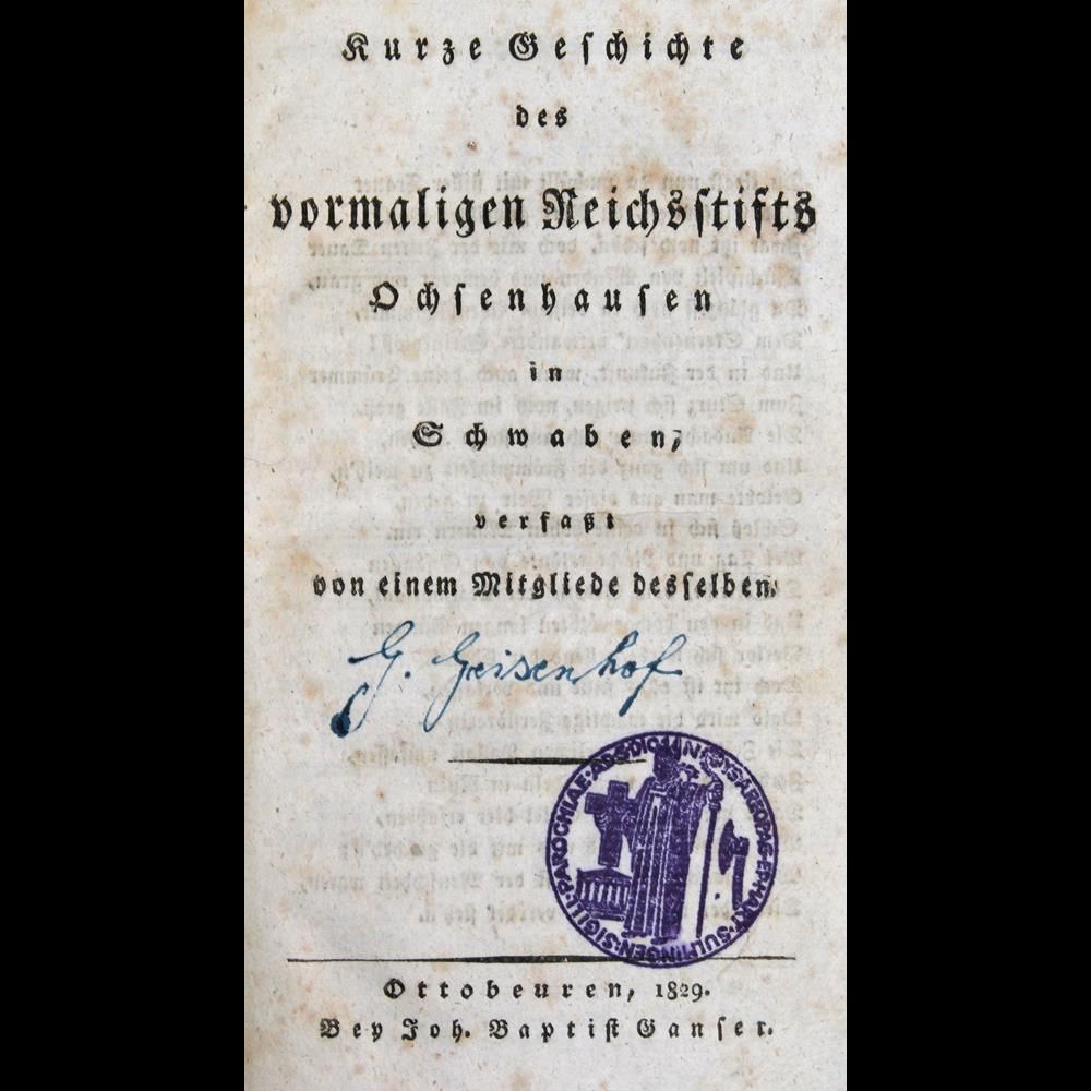 Große Abbildung Nr.21: 124-1701 (Geisenhof,G.).: (Deutschland, Ochsenhausen)