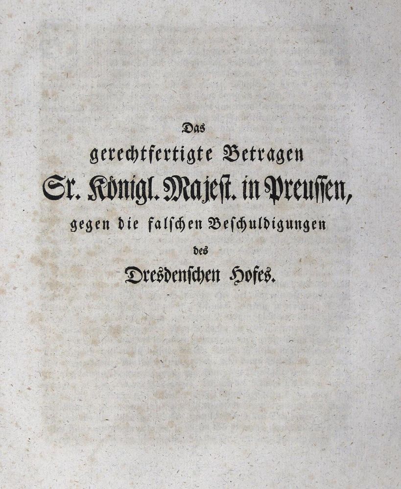 Große Abbildung Nr.1: 124-1735 Siebenjähriger Krieg.: (Deutschland)