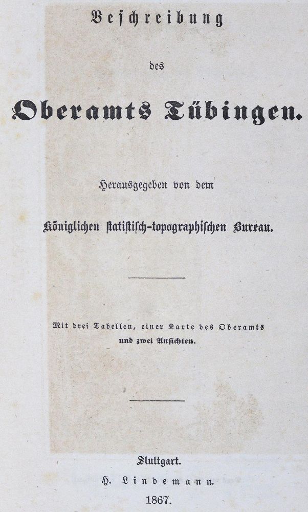 Große Abbildung Nr.2: 124-1741 Beschreibung: (Deutschland, Tübingen)