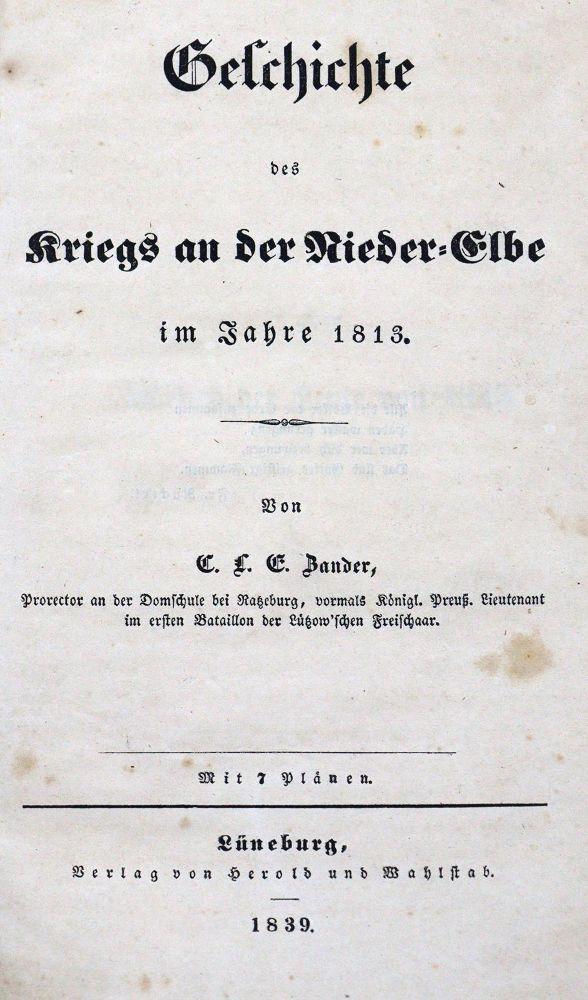 Große Abbildung Nr.1: 124-1743 Zander,C.L.E.: (Deutschland)