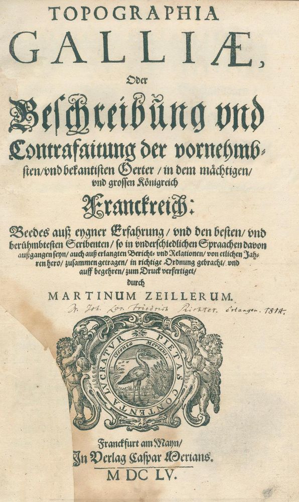Große Abbildung Nr.2: 124-1753 Zeiller,M.: (Frankreich, Merian)