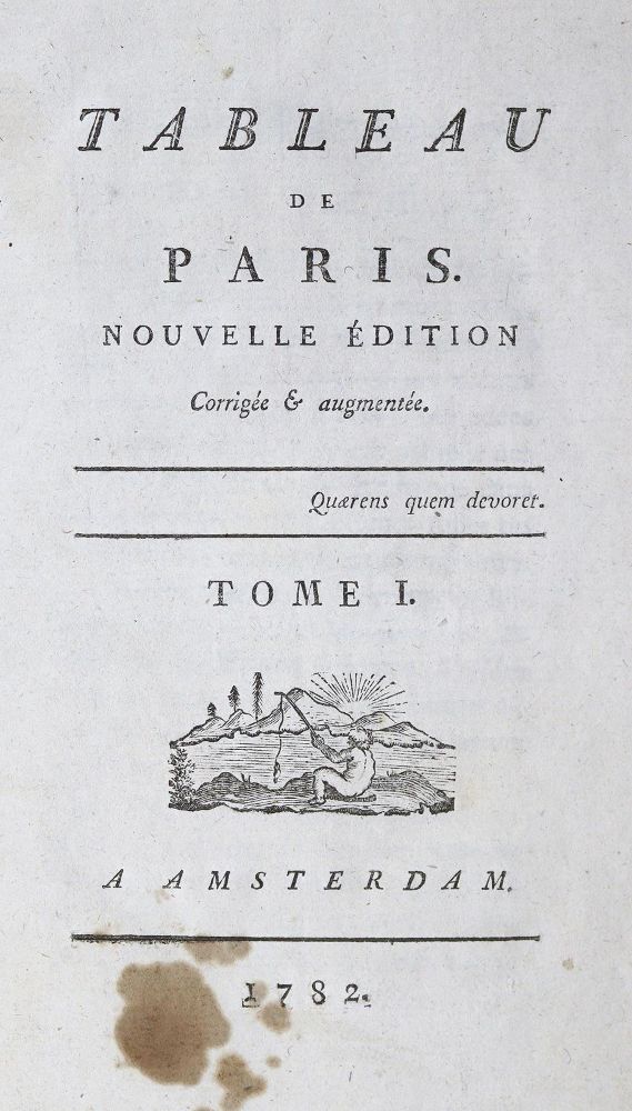 Große Abbildung Nr.1: 124-1757 (Mercier,L.S.).: (Frankreich, Paris)