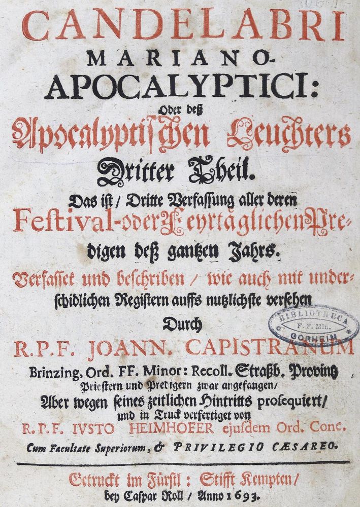 Große Abbildung Nr.1: 124-176 Heimhofer,J.: (Alte Drucke, Handschriften und Theologie)