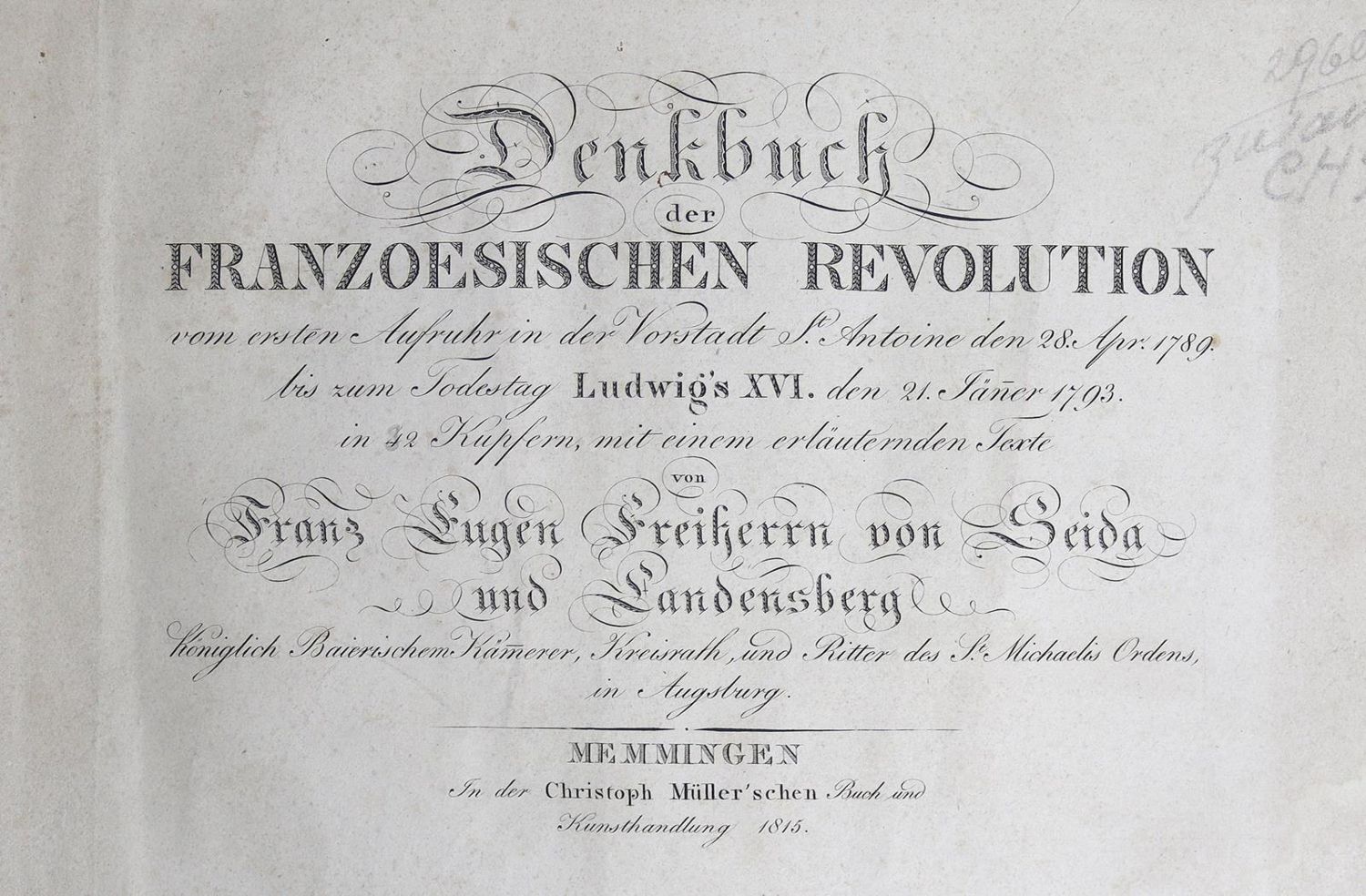 Große Abbildung Nr.1: 124-1762 Seida und Landensberg,F.E.v.: (Frankreich)