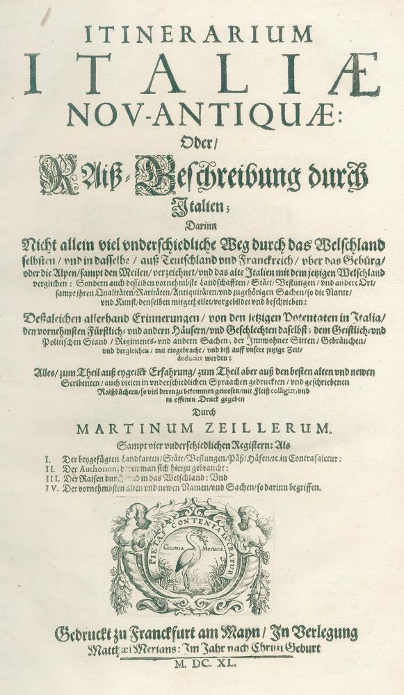 Große Abbildung Nr.2: 124-1778 Zeiller,M.: (Italien, Merian)