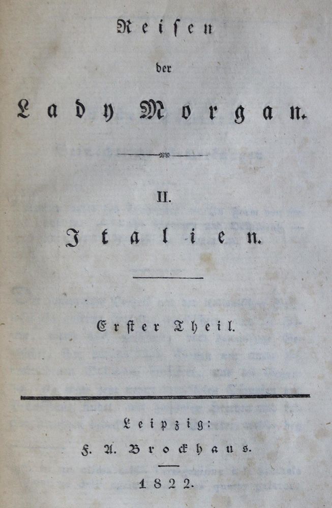 Große Abbildung Nr.1: 124-1780 Morgan,(S.).: (Italien)