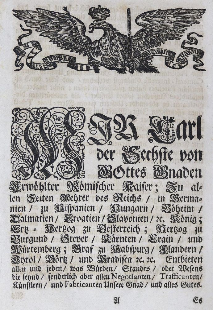 Große Abbildung Nr.1: 124-1807 Verordnungen.: (Österreich)