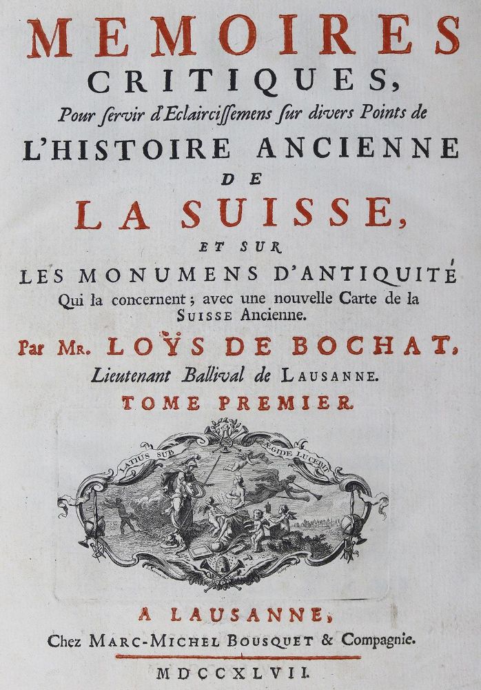 Große Abbildung Nr.2: 124-1821 Loys de Bochat,(C.G.).: (Schweiz)