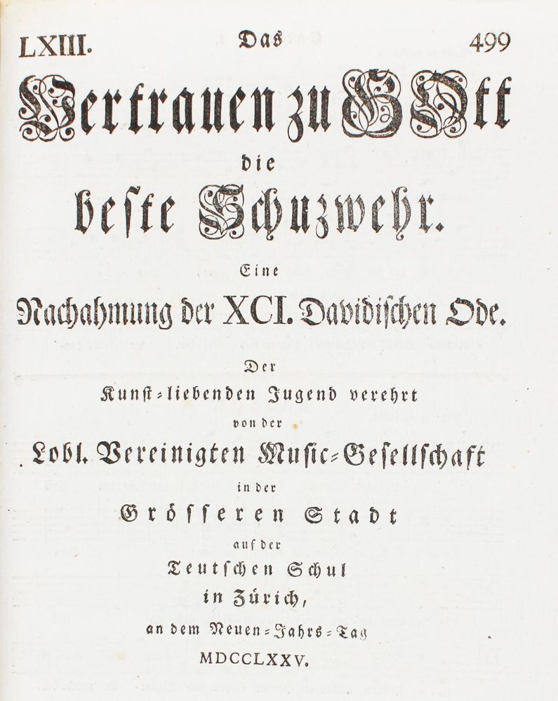 Große Abbildung Nr.8: 124-1823 Neujahrsblätter.: (Schweiz)