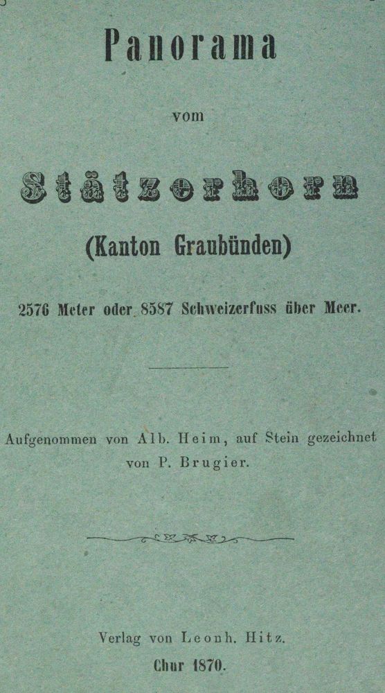 Große Abbildung Nr.2: 124-1825 Stätzerhorn.: (Schweiz)