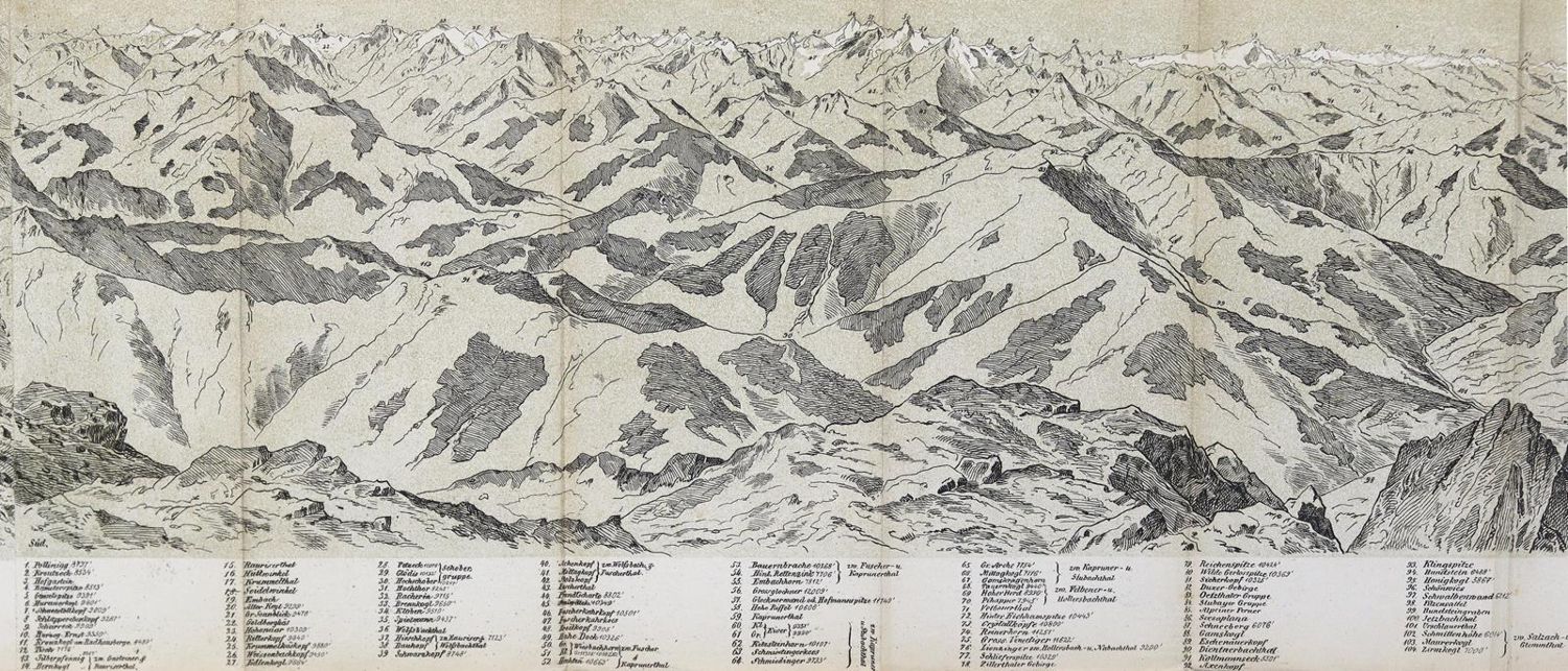 Große Abbildung Nr.1: 124-1830 Sattler,A. u. C.v.Frey.: (Verschiedene Länder - Geschichte, Alpen und Alpinismus)