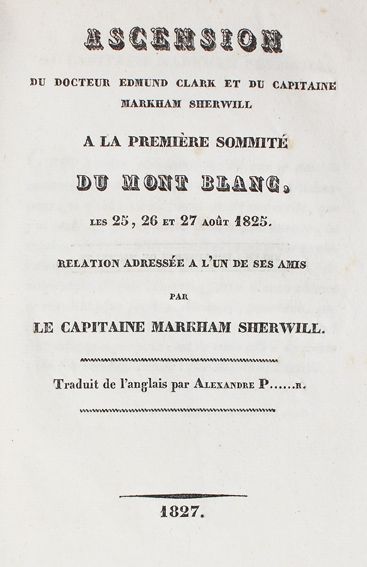 Große Abbildung Nr.1: 124-1831 Sherwill,M.: (Verschiedene Länder - Geschichte, Alpen und Alpinismus)