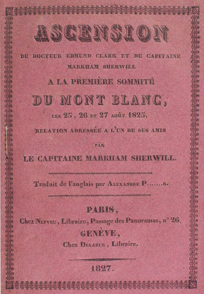 Große Abbildung Nr.2: 124-1831 Sherwill,M.: (Verschiedene Länder - Geschichte, Alpen und Alpinismus)