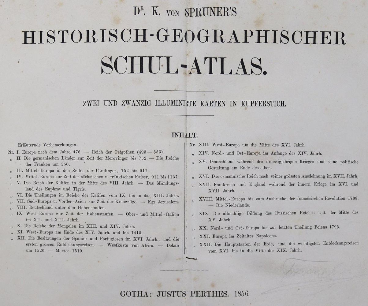 Große Abbildung Nr.1: 124-1841 Le Sage,A. (d.i. E.de las Cases).: (Verschiedene Länder - Geschichte, Atlanten)