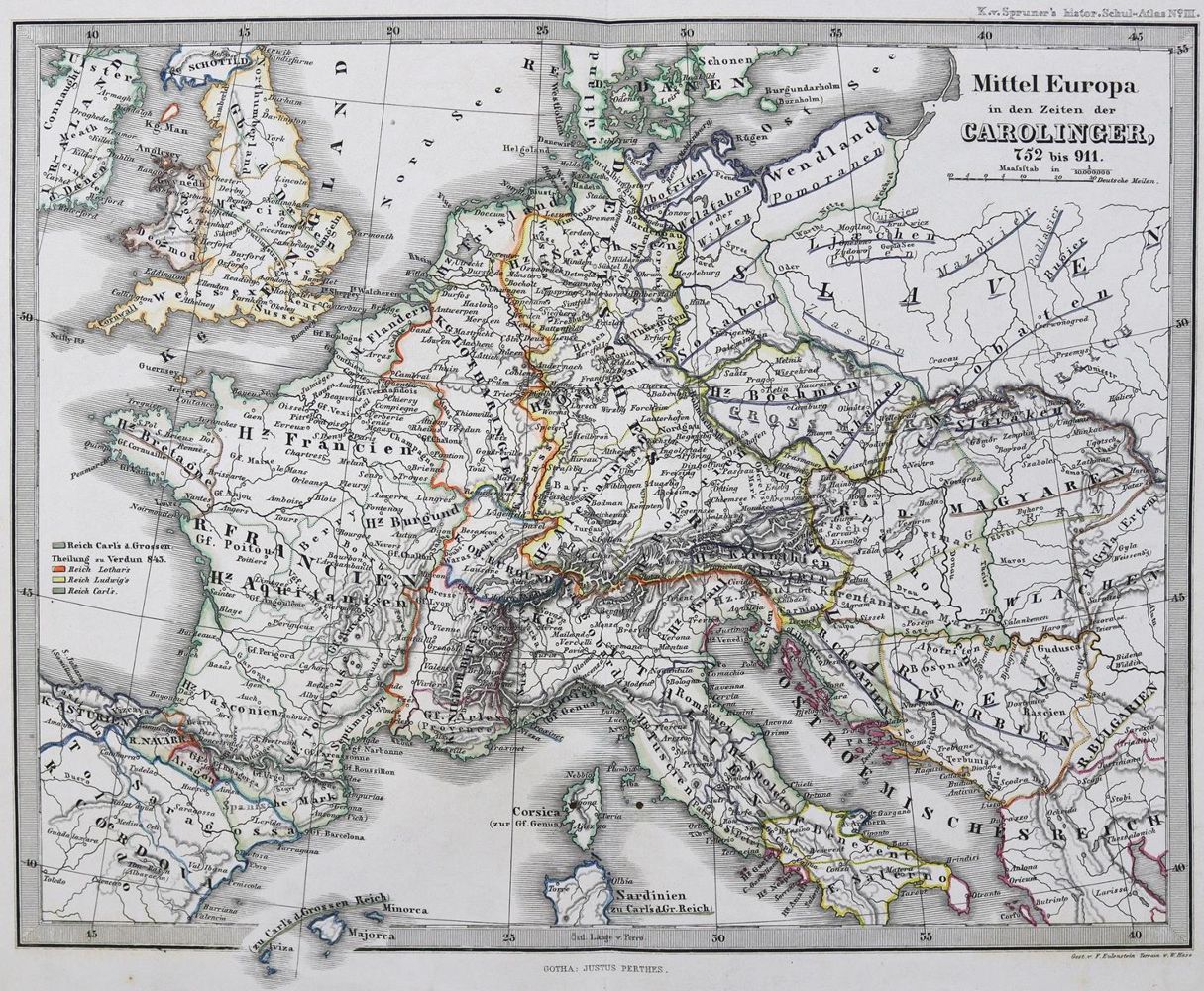 Große Abbildung Nr.2: 124-1841 Le Sage,A. (d.i. E.de las Cases).: (Verschiedene Länder - Geschichte, Atlanten)