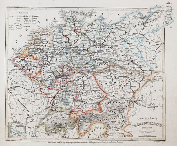 Große Abbildung Nr.1: 124-1844 Meyer,J.: (Verschiedene Länder - Geschichte, Atlanten)