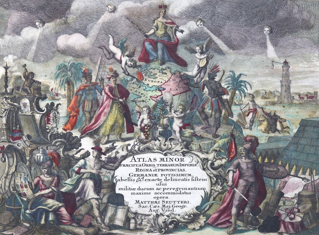 Große Abbildung Nr.1: 124-1848 Seutter,M.: (Verschiedene Länder - Geschichte, Atlanten)