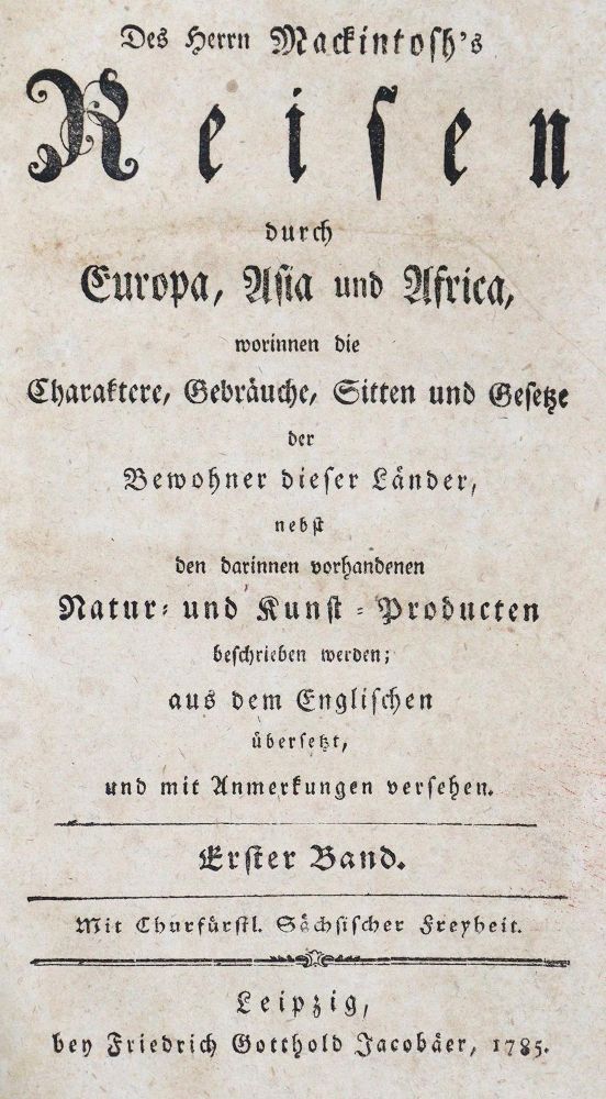 Große Abbildung Nr.1: 124-1890 Mackintosh,W.: (Verschiedene Länder - Geschichte)